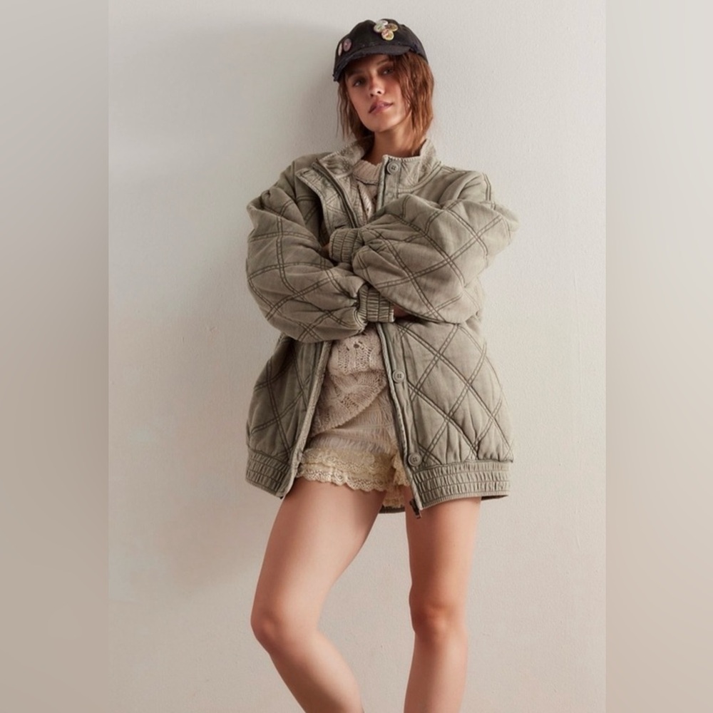 Free People Juno Jacket Laurel Oak